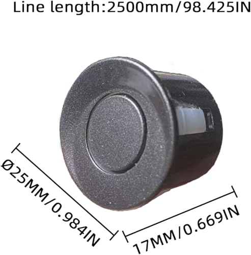 Image of LCD Parking Sensor Kit - Displays Data on Original Screen, Easy Rear Installation, Compatible with CVBS Cameras (Not for AHD), 18 Probe Colors to Match Any Vehicle(Darkgrey)