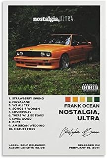 WANGS Frank Ocean Poster Nostalgia Ultra Album Cover Music Posters for Bedroom Aesthetic Canvas Art Poster Print Bedroom Decor Posters 12x18inch(30x45cm)