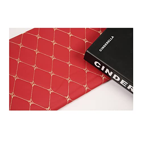 Simili cuir tissu d'ameublement rouge pour réparer un siège abîmé