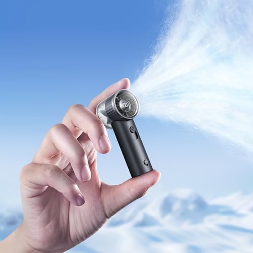 RANVOO 2025 Mini & Leistungsstarker Turbo 100 Geschwindigkeiten Kühlender Handventilator,...