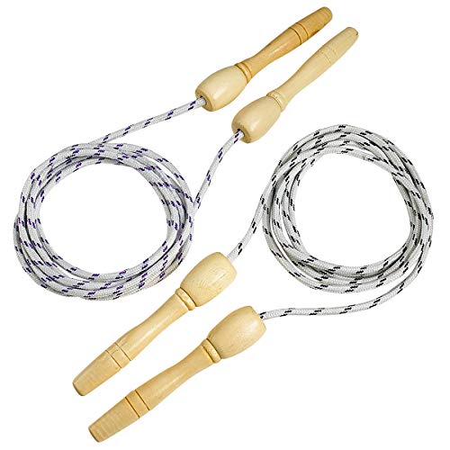 Kicko Jump Rope for Kids - Pack of 2 Assorted Color Adjustable Playing