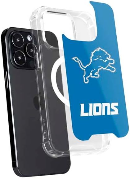 Skinit Phone Case Compatible with MagSafe iPhone 16 Pro - Officially Licensed NFL Detroit Lions Distressed Design