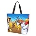 Looney Tunes Einkaufstaschen, wiederverwendbare Einkaufstasche, faltbar in einem Beutel, waschbar