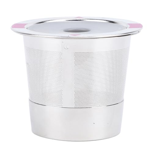 Generic Cápsula de café Reutilizable de Acero Inoxidable de Extracción Completa, Adecuada para Todas las Máquinas de café, Ayuda a Reducir los Residuos, Cápsula Recargable PP SUS para Uso Doméstico