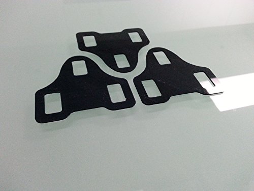 GoodVibration Leg Length Cleat spacers shims Look KEO Delta Vector PowerTap Pedals 3-14MM (Black, 6mm [6pcs] + Bolts + Wedge)