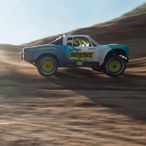 Image of ARRMA Mojave GROM 4x4 RC Desert Truck, RTR, Blue /White | Smart Small Scale, Battery and Charger Included, ARA2104T2