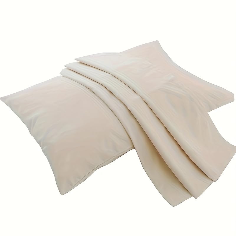 Image of Organic Cotton Pillow Case - One Pack 11 inchx 16 inch Kids Pillow Pillowcase with No Zipper - 300 TC Thread Count - Soft, Safe and Hypoallergenic - Off White