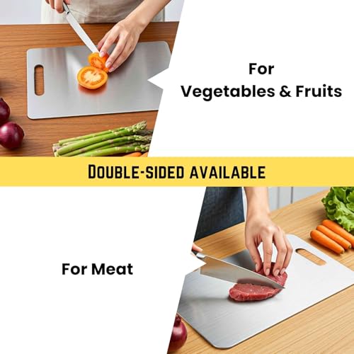 100% Pure Titanium Cutting Board, Non-Stick & Dishwasher Safe