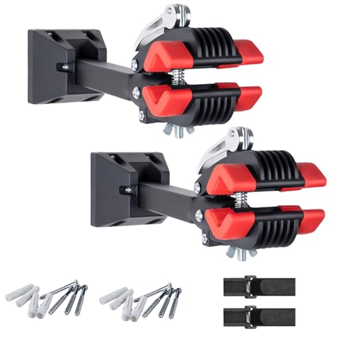 CZMYCBG Soporte de Reparación de Bicicletas, Soporte de Montaje en Banco de Trabajo de Pared, Soporte de Mantenimiento Fácil de Instalar(2pcs)