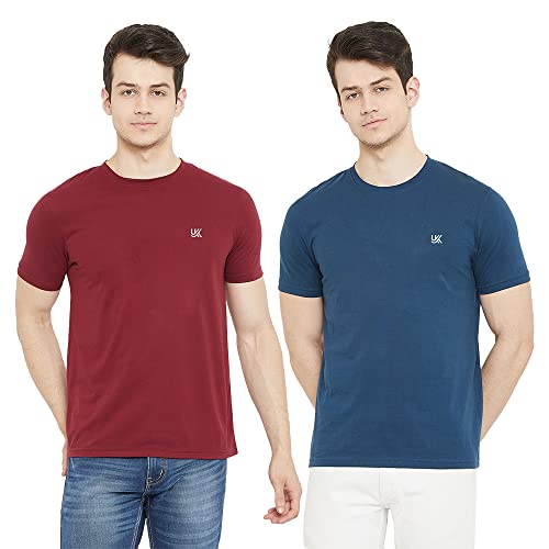 Image of Cotton Solid Regular Fit Half Sleeve T-Shirts for Men