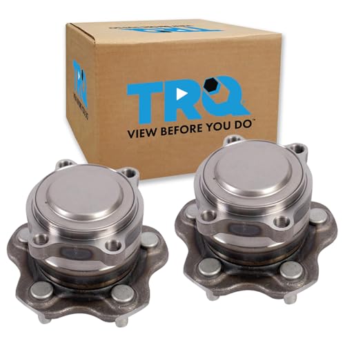Image of TRQ Rear Driver and Passenger Side Wheel Bearing and Hub Assembly Set 2 Piece Compatible with 2019-2023 Nissan Altima Front Wheel Drive