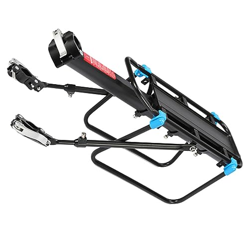 Abaodam Bike Rear Rack Aluminum Alloy Quick-Release Compact Holds Suitcases Backpacks Luggage Protection