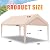 Carport Canopy 12'x20' Heavy Duty Replacement Cover, Garage Shelter Cover 800D Oxford Waterproof & UV Protected Tarp with Ball Bungees, Not Include Frame, Beige