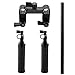 CAMVATE Handle Grips Front Handbar Clamp Mount for 15mm Rod Support System Shoulder Rig(Black) - 1049
