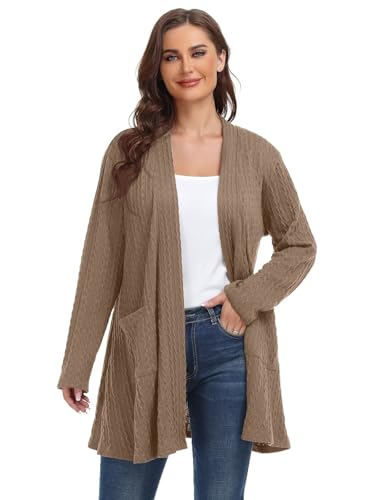 Image of BELAROI Plus Size Cardigan Sweaters for Women 2026 Pockets