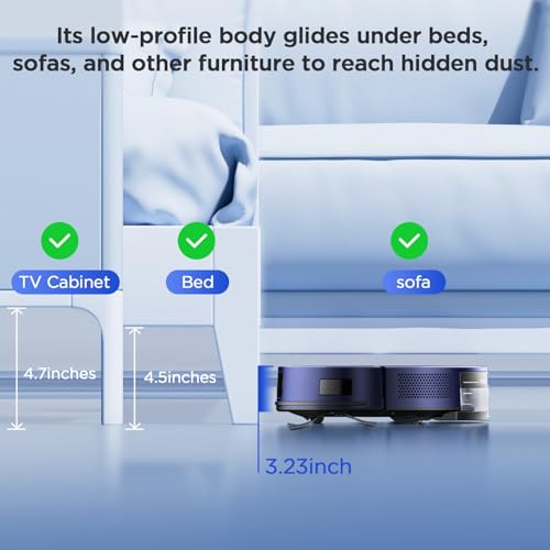 Robot Vacuum and Mop Combo with Self-Empty Base