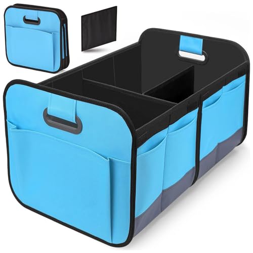 BKHZM Car Trunk Organizers for VW Touareg (Left Side Without partition) 2011-2018, Trunk Storage Boxes Trunk Organizers Storage Cargo Storage Box Interior Accessories,C