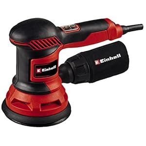 Einhell Exzenterschleifer TC-RS 425 E (425 W, Schleifteller Ø 125 mm, max. Schwingzahl 26.000 min-1, Schwingkreis 2,5 mm, inkl. Schleifpapier je 1x P60, P80, P120)