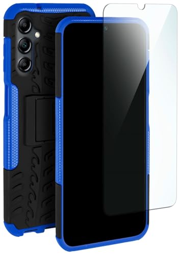 Coque Samsung Galaxy A14 moex : protection intégrale 360 robuste et film blindé bleu