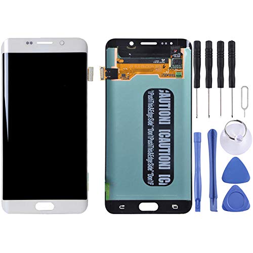 Écran LCD tactile blanc compatible Galaxy S6 Edge+ vitre bloc de rechange G928F G928