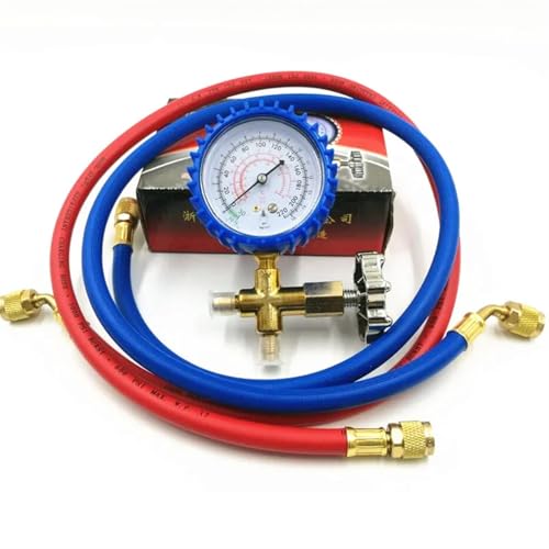 Bomba de vacío 150W FY-1H-N para aire acondicionado con medidor de presión y manguera refrigerante miniatura 6
