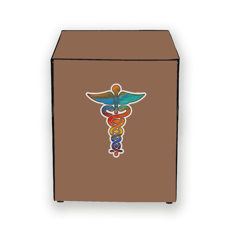 HIZING Waterproof washing machine cover Made for DECKER 8.0 Kg Fully-Automatic Front Loading ( Model, BXWD01280IN) Solid Beige DR.SIGN print