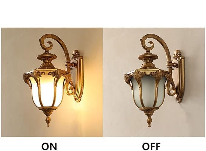 Image of B22 Holder Cast Aluminium Hanging Lamp Antique Gold Finished Standard Traditional Wall Light Modern Pendant Ceiling Lamp for Home, Cafe, Restaurant, Bar & Office Decor (Pack of 4)