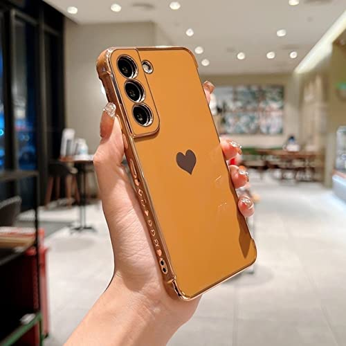 Coque anti-rayures pour Samsung A12 marron à bords surélevés