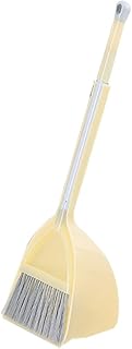 CALLARON Juego de recogedor de Escoba Mango recogedor y Cepillo pequeño Mini para pequeña trapeador de Limpieza fregasuelos Juguetes de Limpieza Limpiador de Juguetes Amarillo
