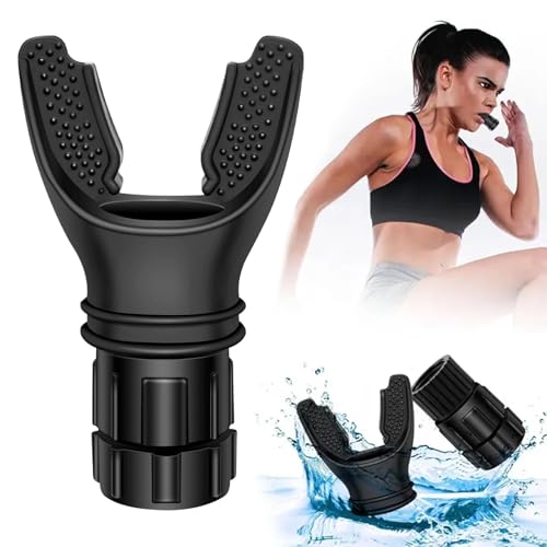 Respiratory Muscle Trainer, Portable Lung Trainer for Respiratory Therapy, Breathing Exerciser Device with Adjustable Resistance- Enhanced Lung Capacity. Ideal for Fitness