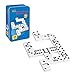 Produktbild Idena 6050012 - Domino Spiel mit 28 Steinen, in einer Metallbox, mit Spielanleitung, Legespiel für spannende Spielrunden zuhause und auf Reisen