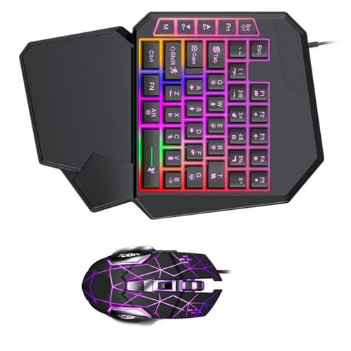 Clavier de jeu ergonomique contre la fatigue des mains 40 touches USB