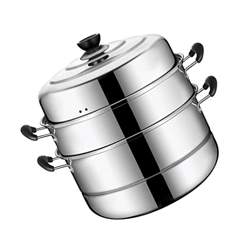 UKCOCO 1Pieza Olla Vaporera Inoxidable de Inducción y Gas Puerto de Vapor Vapor Casa