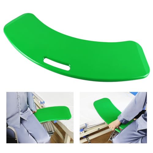 LOSCHEN Transfer Board, Slide Assist Device for Transferring from Wheelchair to Bed, Toilet, Tub, Car - Slide Board with A Handle (Green)