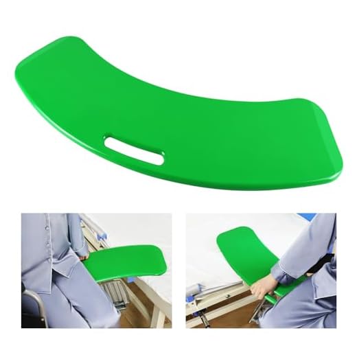 LOSCHEN]Transfer Board, Patient Slide Assist Device for Transferring Patient or Handica from Wheelchair to Bed, Toilet, Tub, Car - Slide Board with A Handle (Green)