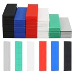 80 Pcs Plastic Packers, 28mm x 100mm Flat Spacers,1-6mm Durable Shims,Flat Plastic Glazing Packers for Door Frame Installations and Window DIY, Home Improvement