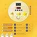 DEZHXHE 18 Egg Incubators for Hatching Eggs, Automatic Egg Turner and Egg Candle Tester, 360 Degree View, Farm Poultry Egg Incubator for Chicken Duck Goose Quails Eggs