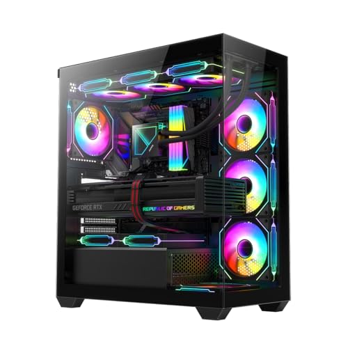 RUIX OV603 ATX Mid Tower Case 4 ARGB Fans