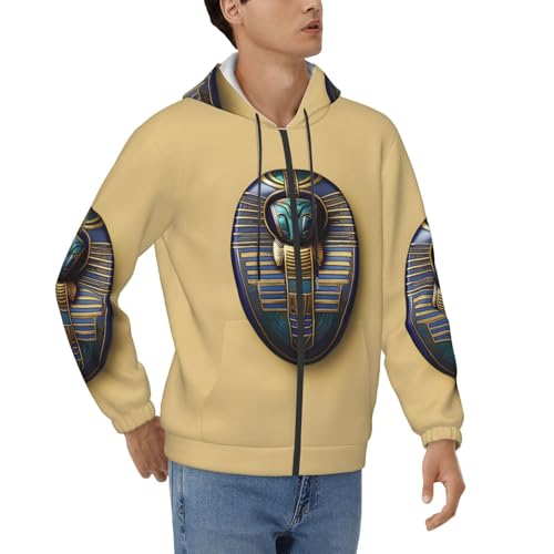 Sweat à capuche imprimé scarabées égyptiens homme affirmez votre style unique