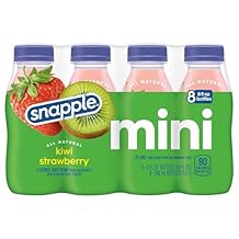 Snapple Kiwi Strawberry Juice Drink, 8 fl oz recycled plastic bottle, 8 pack