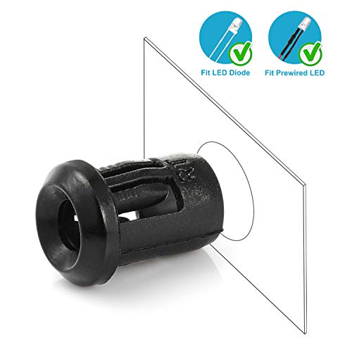 Soporte para LED 3mm panel pack 50 unidades miniatura 3