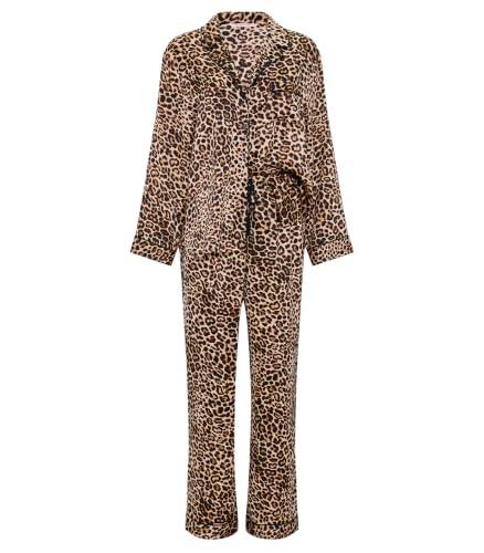 Image of Victoria's Secret Women's Satin Pajama Set, Long Sleeve Button Down Shirt & Pants
