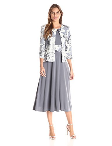 Swing Jacket Dress, Grey 