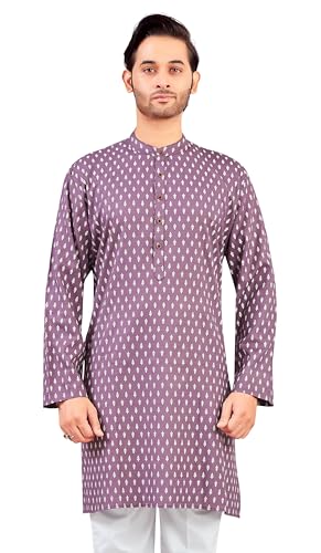 Image of Studio Shringaar Men's Cotton Relaxed Fit Straight Kurta
