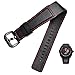 OCNFZ Cowhide Leather Watch Band for Dietrich OTC-AO1 OT-3 Strap black 24mm bracelet Stomata Cowhide black wristwatches(Black black)
