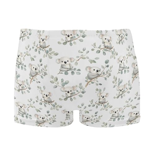 Koala Cute Plant Mens Swim Trunk Swimwear Bathing Suit Swim Brief Square Leg Board Short S B0403677