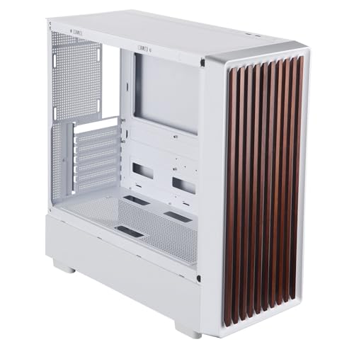 Chasis PC gaming D2 Mid Tower dual chamber con panel lateral de cristal templado 4