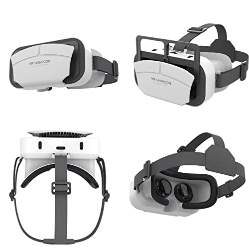 Basery G12 Vr Headset Compatible With Iphone & Android Phone Within 4.7-7.2Inch Display Screen- Universal Virtual Reality Goggles- Soft & Comfortable Updated 3D Glasses thumb #1