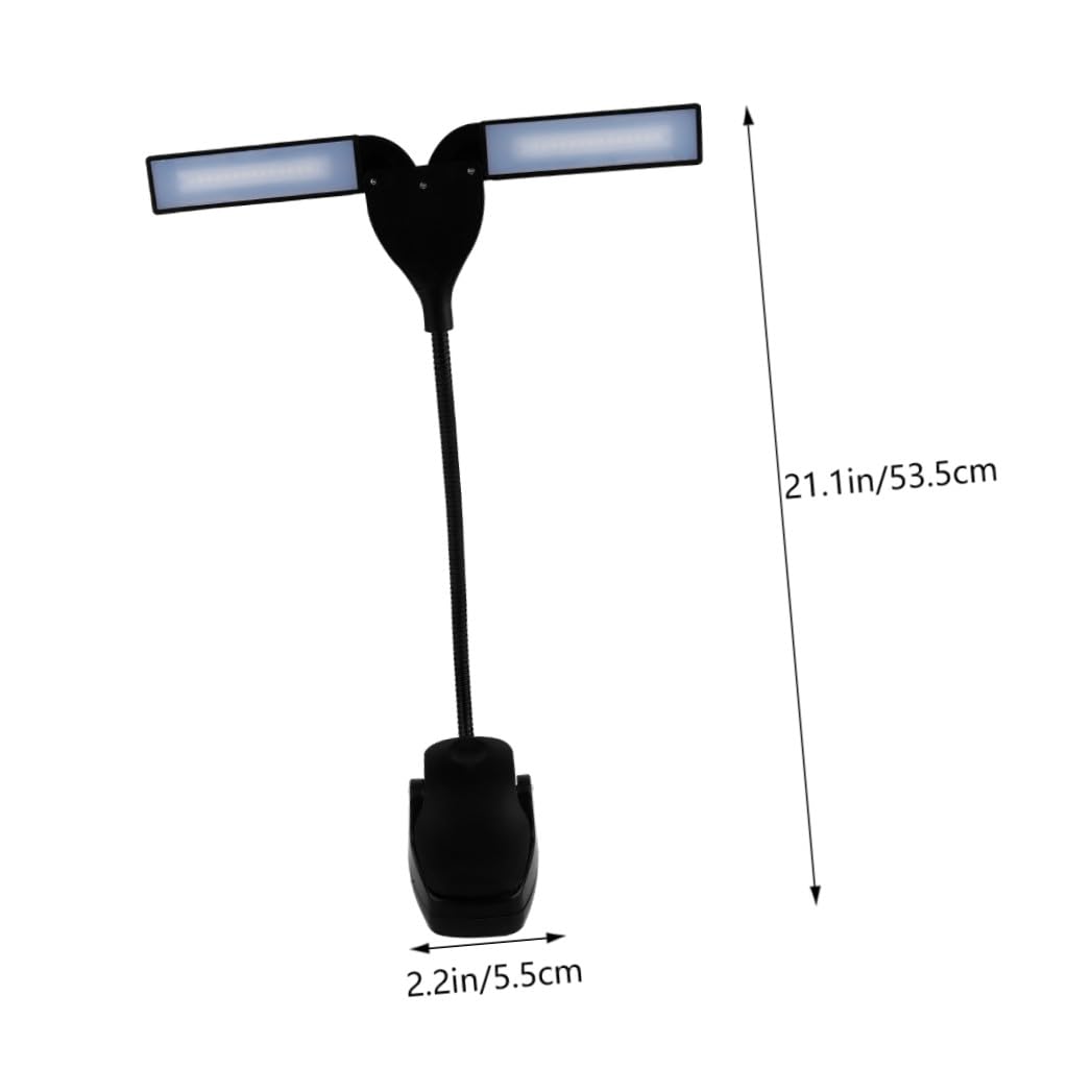 Mikikit Lampe Pupitre Led Pour Piano à Queue Lampe De Lecture Usb Réglable à Clipser Avec Tête Pivotante Niveaux De Luminosité Adaptée Pour Partitions Et Musique