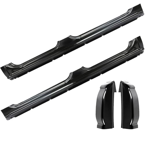 BEOC Rocker Panels & Cab Corners Compatible with 1999-2007 Chevy Silverado GMC Sierra Pickup 4 Door...